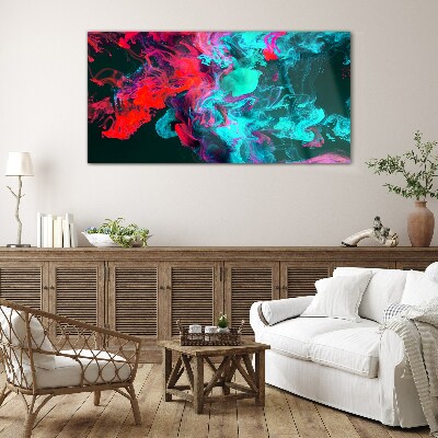 The colors of emotions in motion Wall art on glass