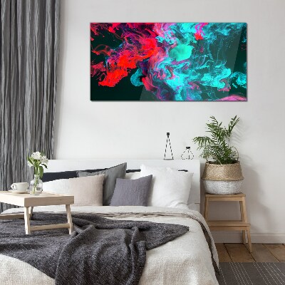 The colors of emotions in motion Wall art on glass