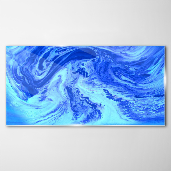 Ocean eddies Glass art print