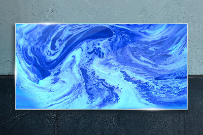 Ocean eddies Glass art print