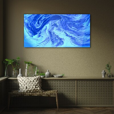 Ocean eddies Glass art print