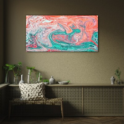 Colorful swirls of abstraction Wall art on glass