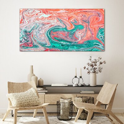 Colorful swirls of abstraction Wall art on glass