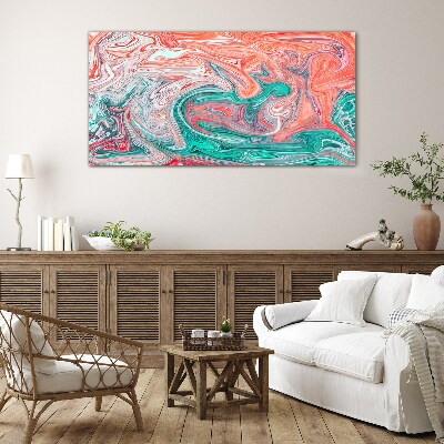 Colorful swirls of abstraction Wall art on glass