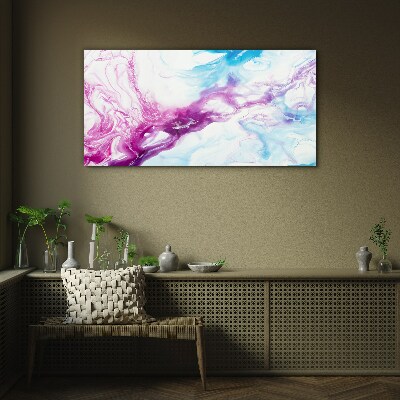 Modern abstraction Glass Print