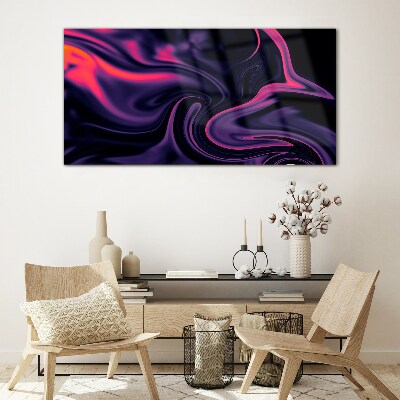 Modern abstract Glass Print