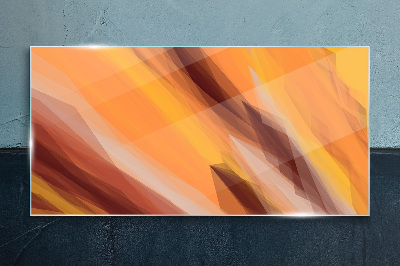 Abstract Warm Shades Wall art on glass