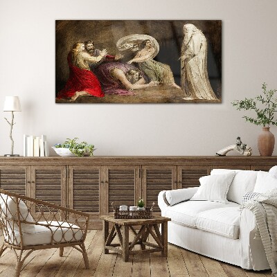 A ghost in the face of tragedy Wall art on glass