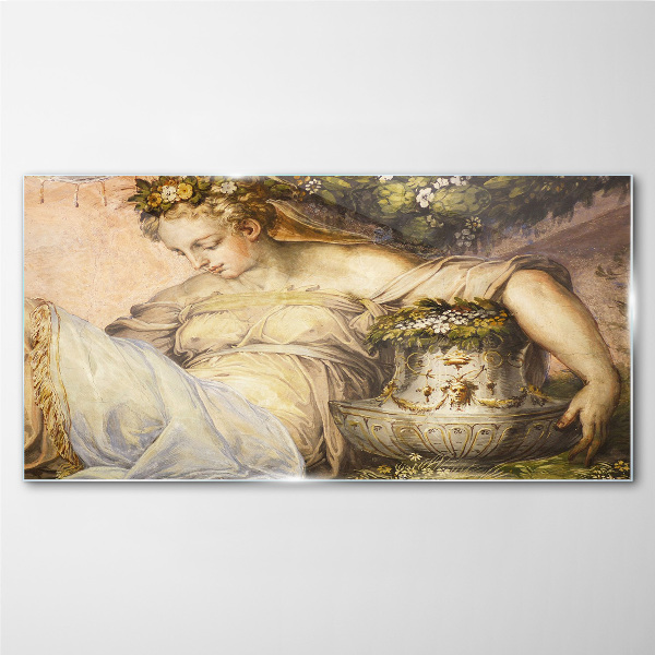 Muse in the Garden Glass art print