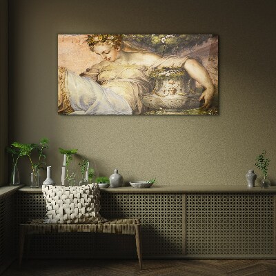 Muse in the Garden Glass art print