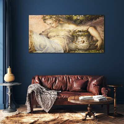 Muse in the Garden Glass art print