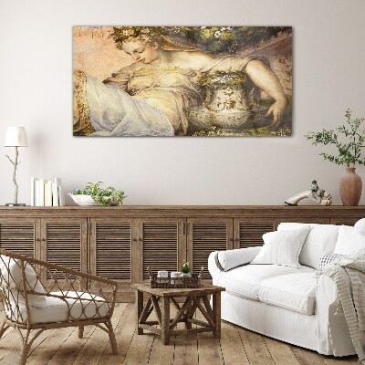 Muse in the Garden Glass art print