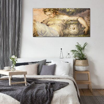 Muse in the Garden Glass art print