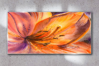 Floral rapture Glass art print