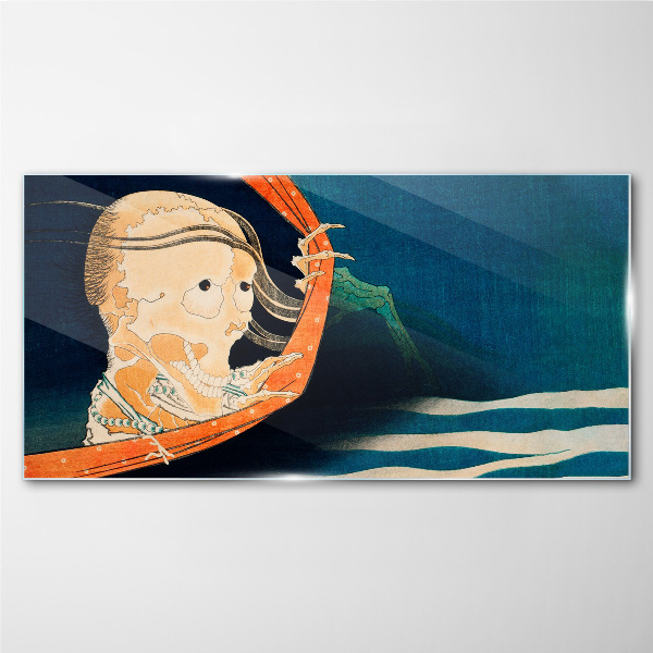 The phenomenon of water and spirit Glass art print