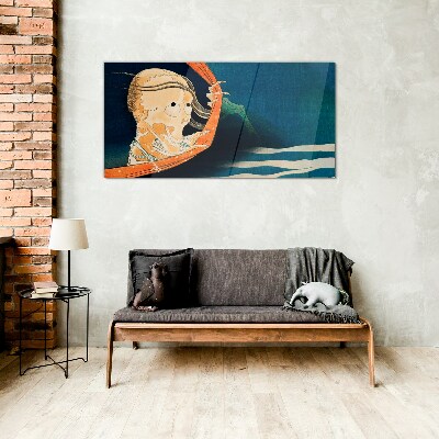 The phenomenon of water and spirit Glass art print