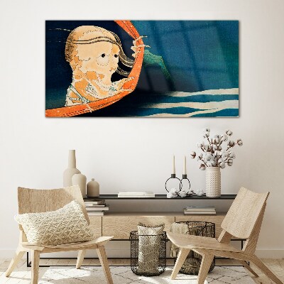 The phenomenon of water and spirit Glass art print
