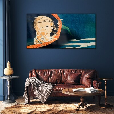 The phenomenon of water and spirit Glass art print