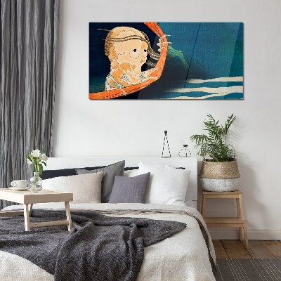 The phenomenon of water and spirit Glass art print