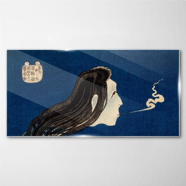 Intention in the smoke Wall art on glass