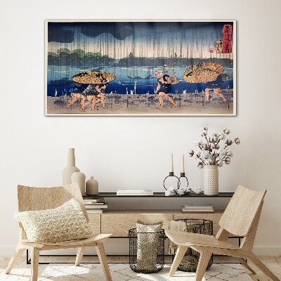 Traditional Japanese Landscape Glass art print