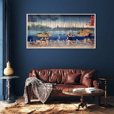 Traditional Japanese Landscape Glass art print