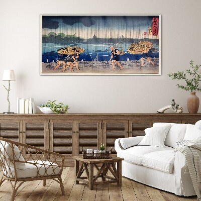 Traditional Japanese Landscape Glass art print
