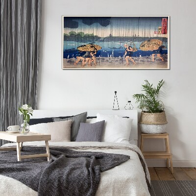 Traditional Japanese Landscape Glass art print
