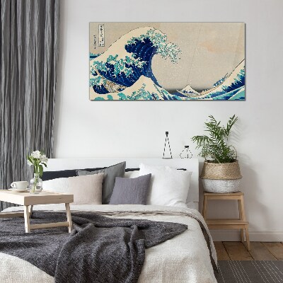 The Great Wave off Kanagawa Glass art print