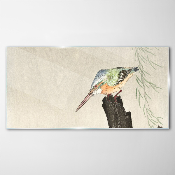 Golden Tern in Nature Glass art print