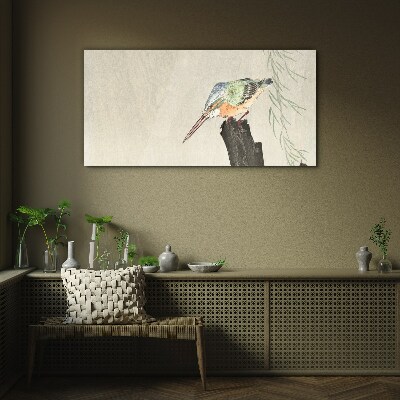 Animals birds kingfisher Glass Wall Art