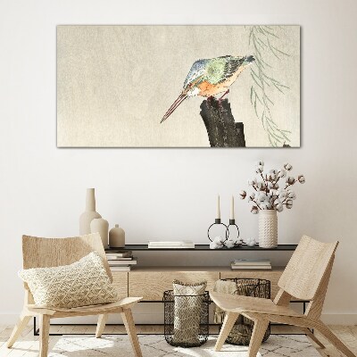 Golden Tern in Nature Glass art print