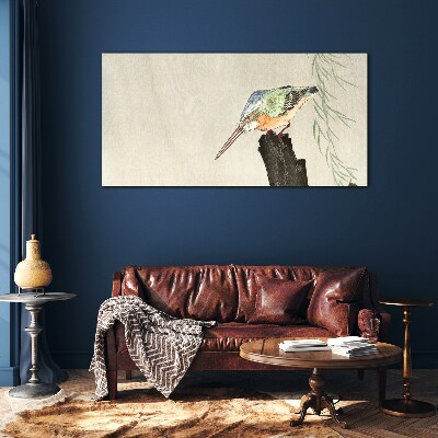 Golden Tern in Nature Glass art print