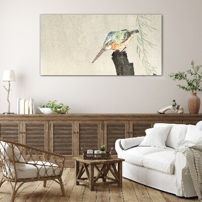 Animals birds kingfisher Glass Wall Art