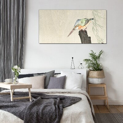 Animals birds kingfisher Glass Wall Art