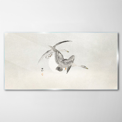 Flight of the Wild Geese Glass art print