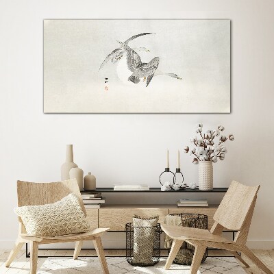 Flight of the Wild Geese Glass art print