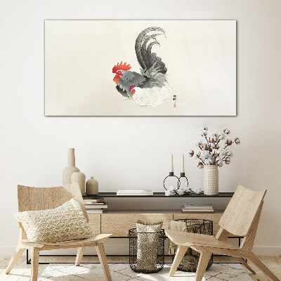 Animal bird chicken Glass Wall Art