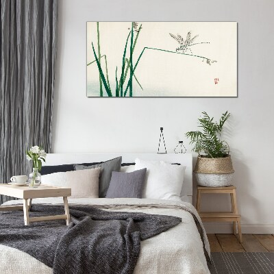 The delicacy of nature with a butterfly Wall art on glass
