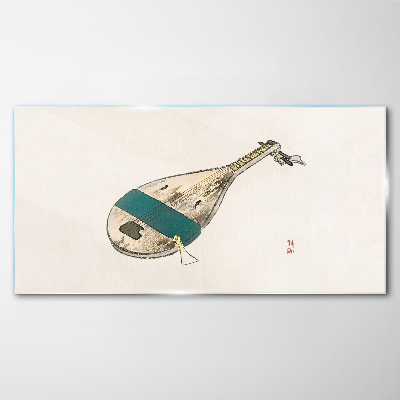 A musical instrument from China Wall art on glass
