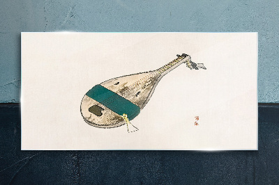 A musical instrument from China Wall art on glass