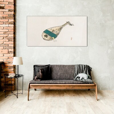 A musical instrument from China Wall art on glass