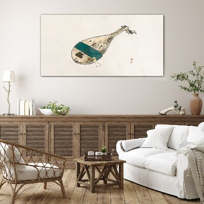 A musical instrument from China Wall art on glass