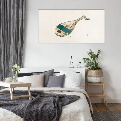 A musical instrument from China Wall art on glass