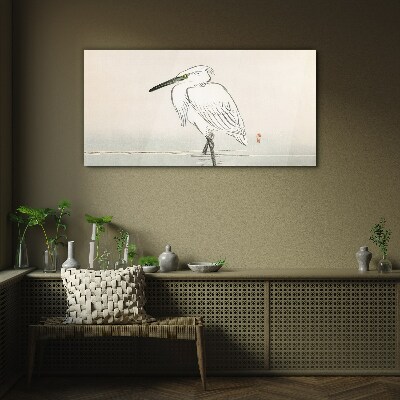 Modern animal bird Glass Wall Art