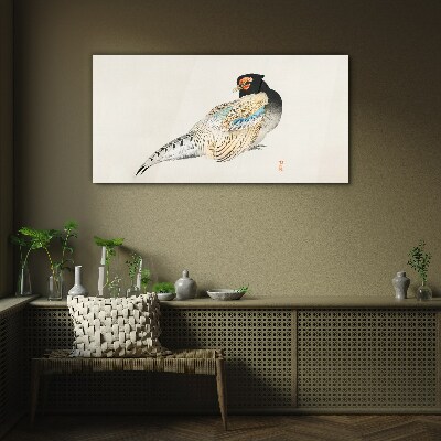 Pheasant in Elegant Plumage Glass art print