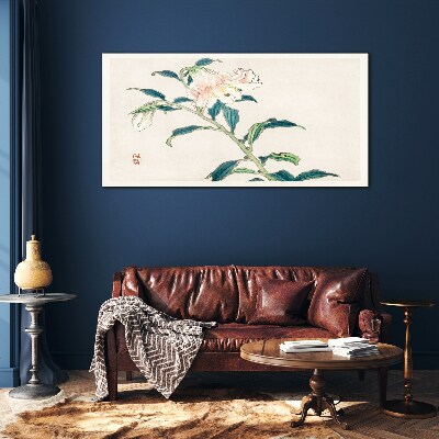 Floral elegance Wall art on glass