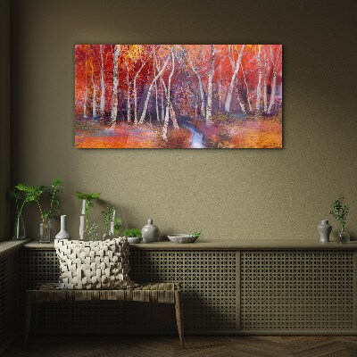 Abstract autumn nature Glass Wall Art