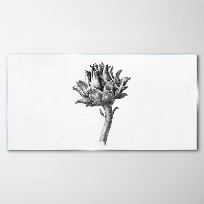 Floral elegance Wall art on glass