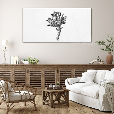 Floral elegance Wall art on glass